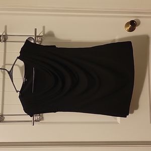 Premise, black dress shirt, size S, cowl neck with underlay